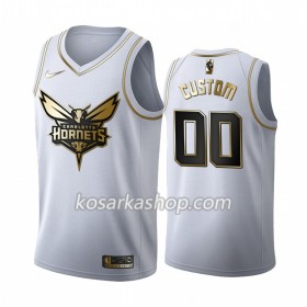 Dres Charlotte Hornets Prilagođeni Nike 2019-20 Bijela Golden Edition Swingman